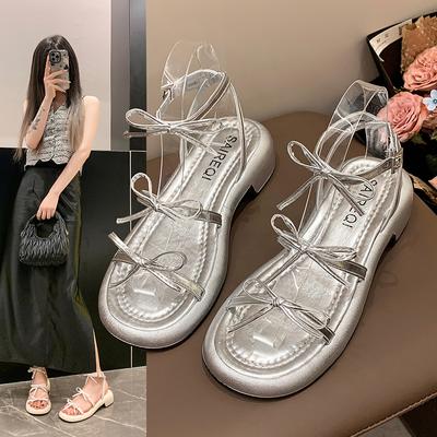 Низкие сандалии женские кожаные туфли женские туфли на блочном каблуке универсальные туфли-маффины эспадрильи на платформе с пряжкой на ремне костюм женский бежевый