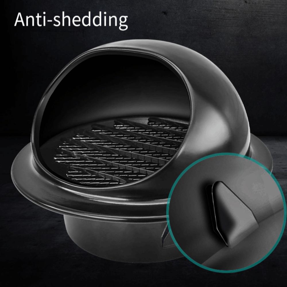 Rainproof Windproof Exhaust Wind Deflector Black Bathroom Vent Hood Bathroom Fan Vent