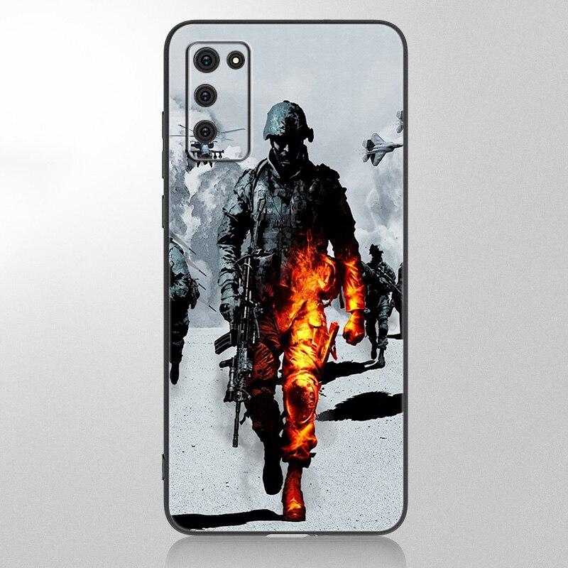 Чехол армейского солдата спецназа для Samsung Galaxy A12 A02S A22 A32 A52 A72 A71 A51 A41 A31 A21 A11 A50 A70 A20S, черный чехол