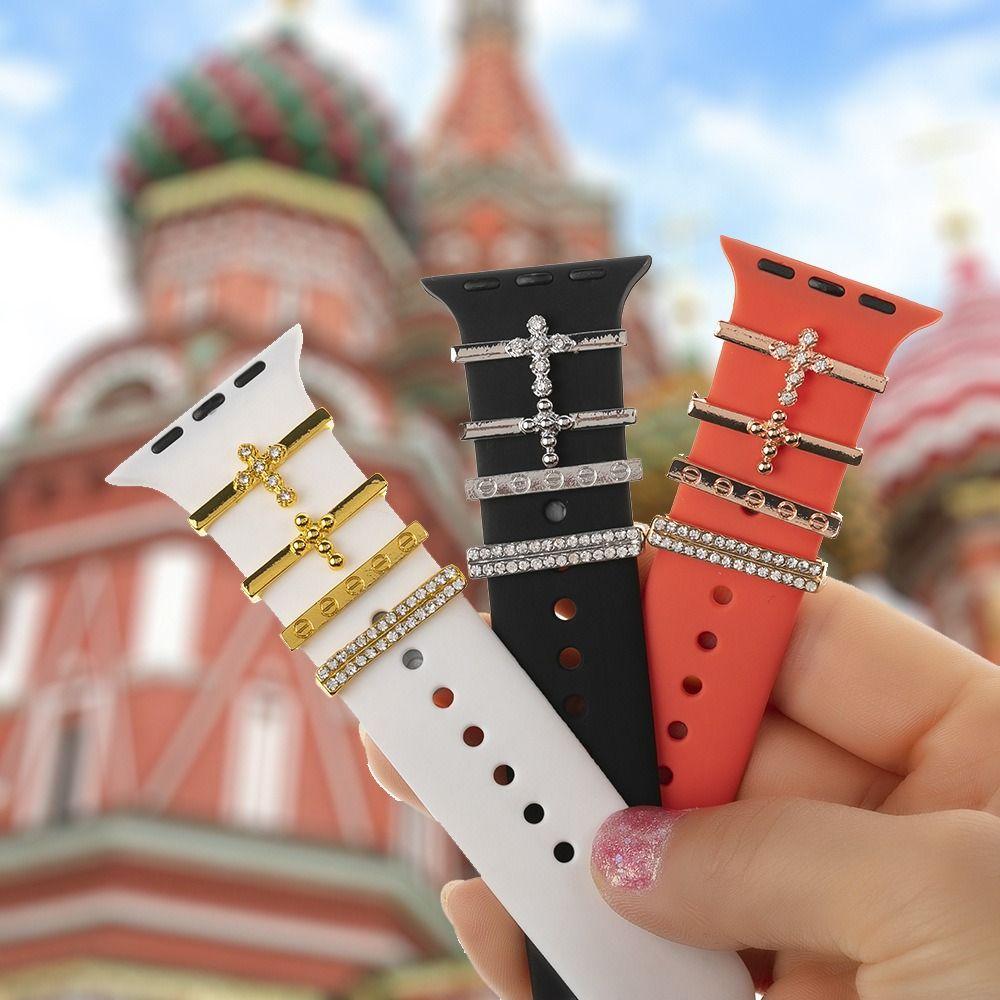 Metal Decorative Ring Diamond Wristbelt Charms New Watch Band Ornament Strap Accessories