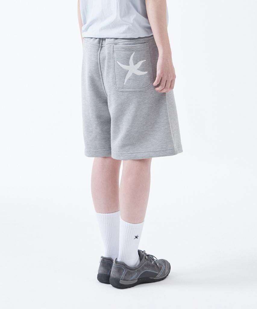 THE COLDEST MOMENT Tcm Back Logo Half Sweat Pants (Grey)