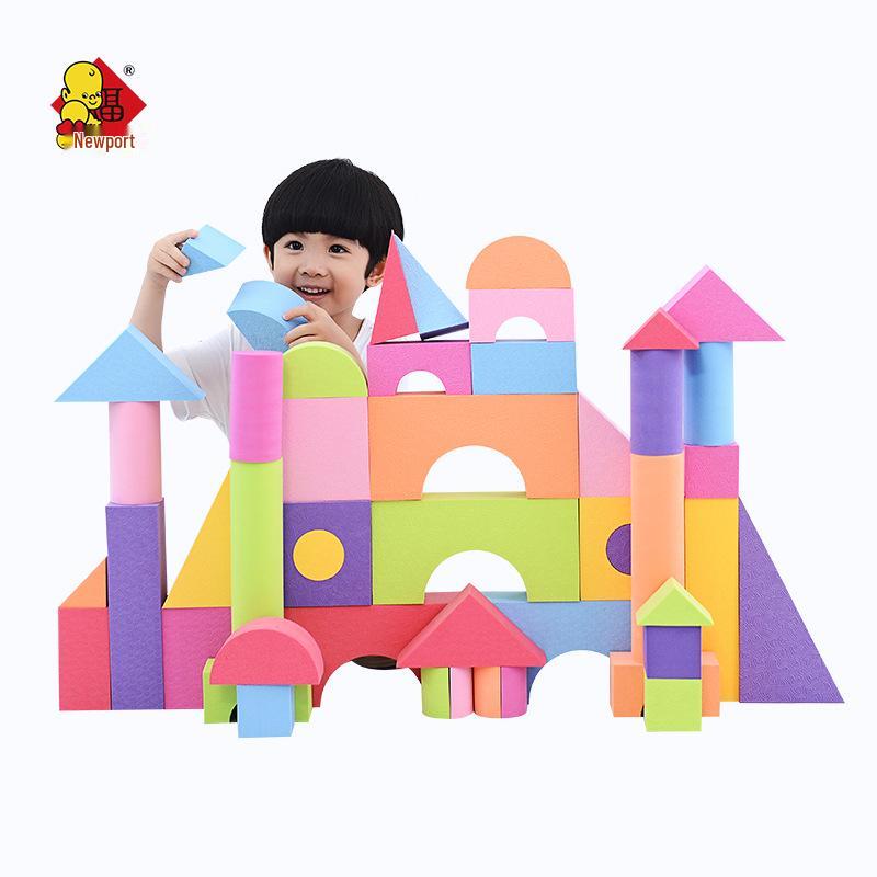 Sirfu EVA Мягкие пенопластовые строительные блоки для возраста 3-5 лет: Детские развивающие игрушки «Замок»