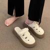 Thick-bottomed Cool Slippers Women's 2025 New Explosive Summer Versatile Internet Celebrities Super Fire Inner Height Increase Slope Heel Beautiful