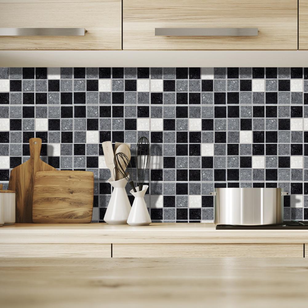 Наклейка на стену из керамической плитки ПВХ, самоклеящиеся обои для украшения фона кухни дома