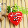 Stainless Heart Lock 3 Numbers Chic Suitcase Box Padlock