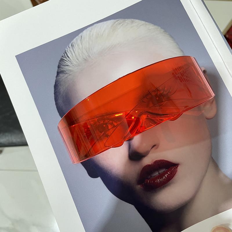 Новые футуристические киберпанк-солнцезащитные очки Ретро без оправы UV400 Зеркальные Очки Винтажные Готические Стимпанк Вечеринка Gafas De Sol