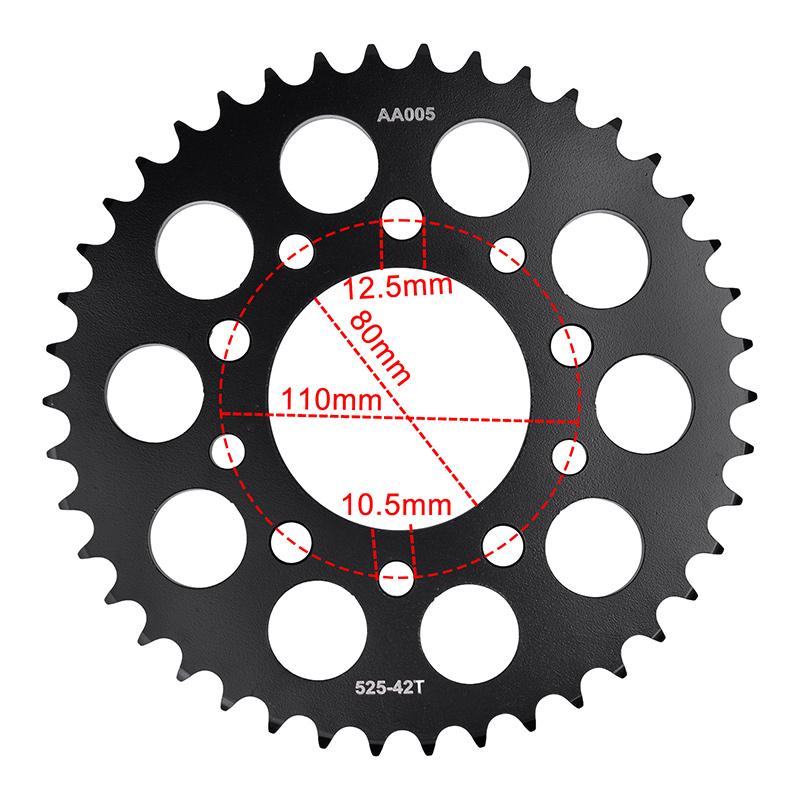 525-18T 525 42T Front Sprocket Gear Wheel for Triumph 865 Speedmaster 2006-2015 865 2013-2015