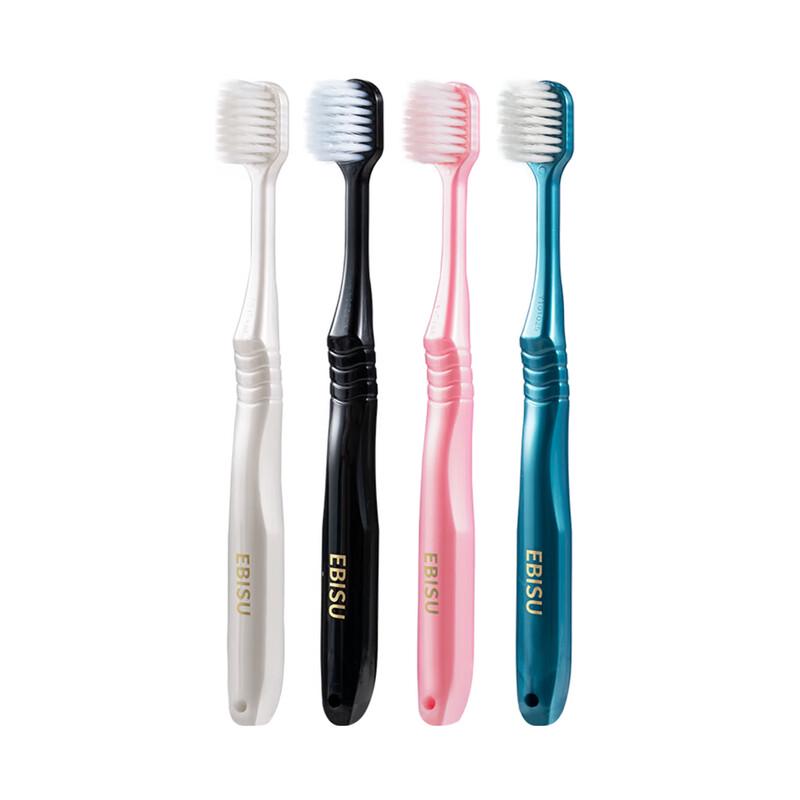 Huiboshi Мягкая зубная щетка с широкой головкой (4-Pack)