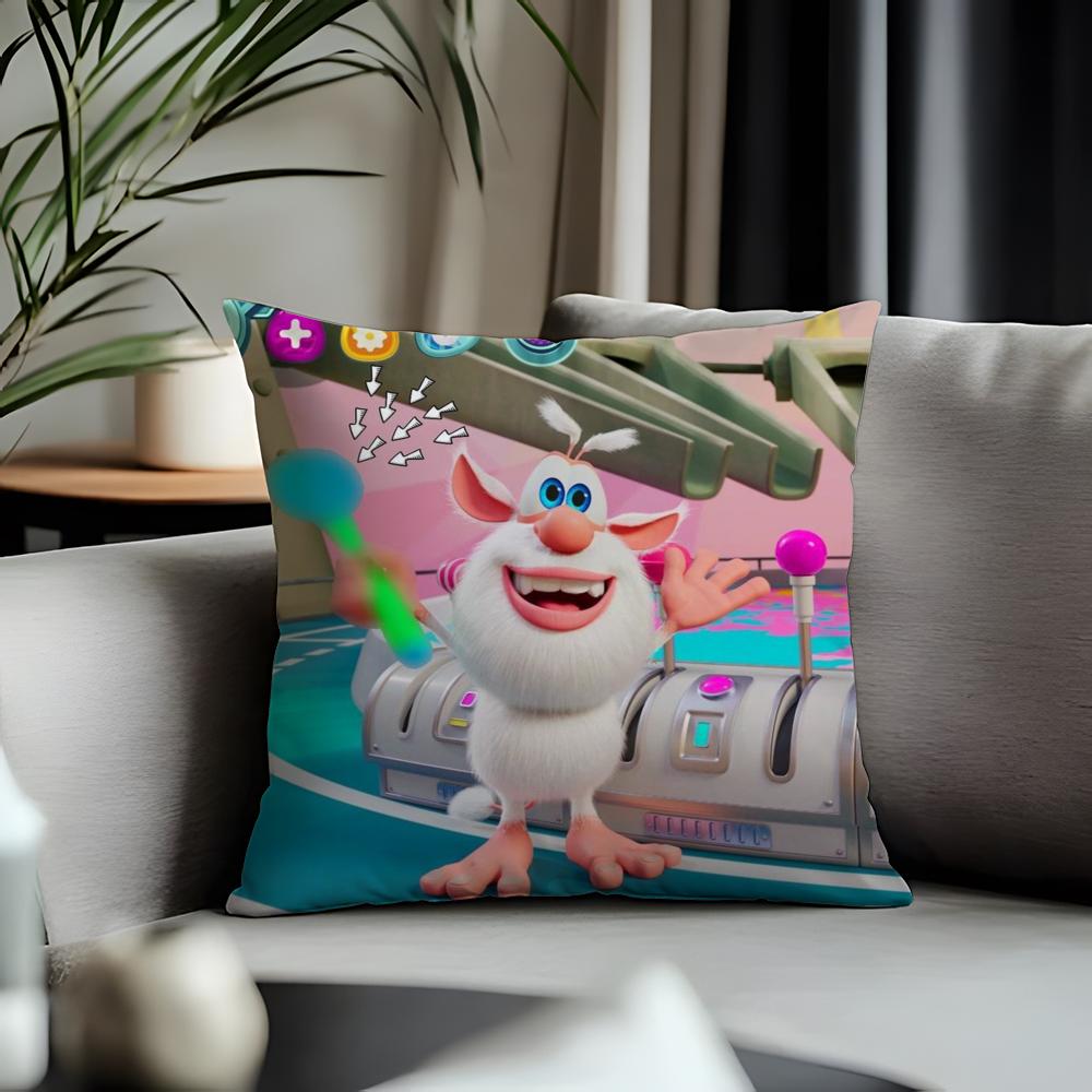 Fashion BBoobaful Cushion Cover Antidustmite Pillowcase Invisible Zipper Silky Short Plush Sofa Cushion Cover