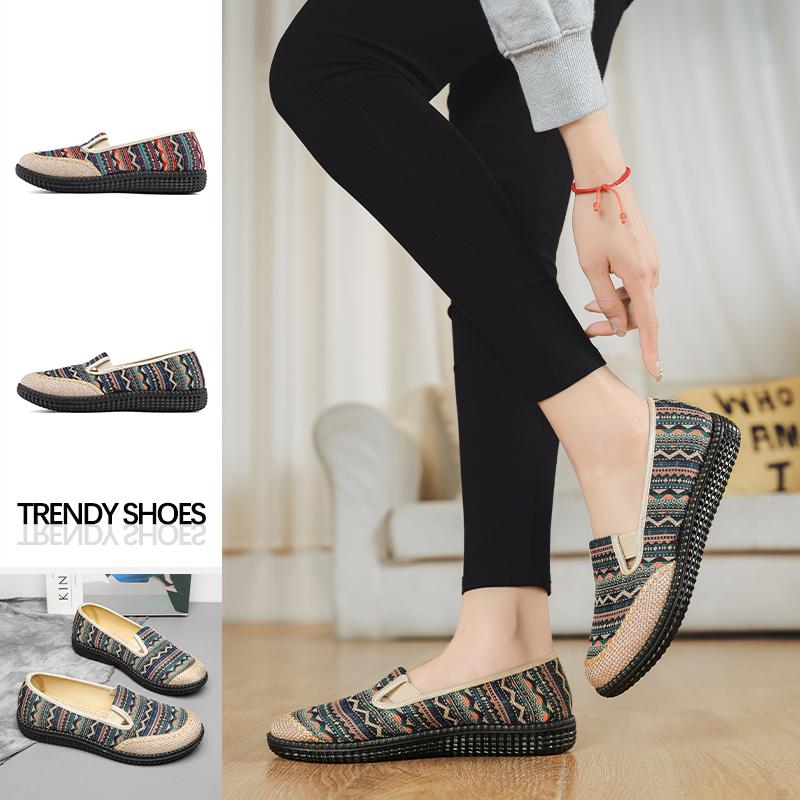 Мусульманская женская обувь, дышащая тканая дышащая повседневная спортивная женская обувь, женская парусиновая обувь