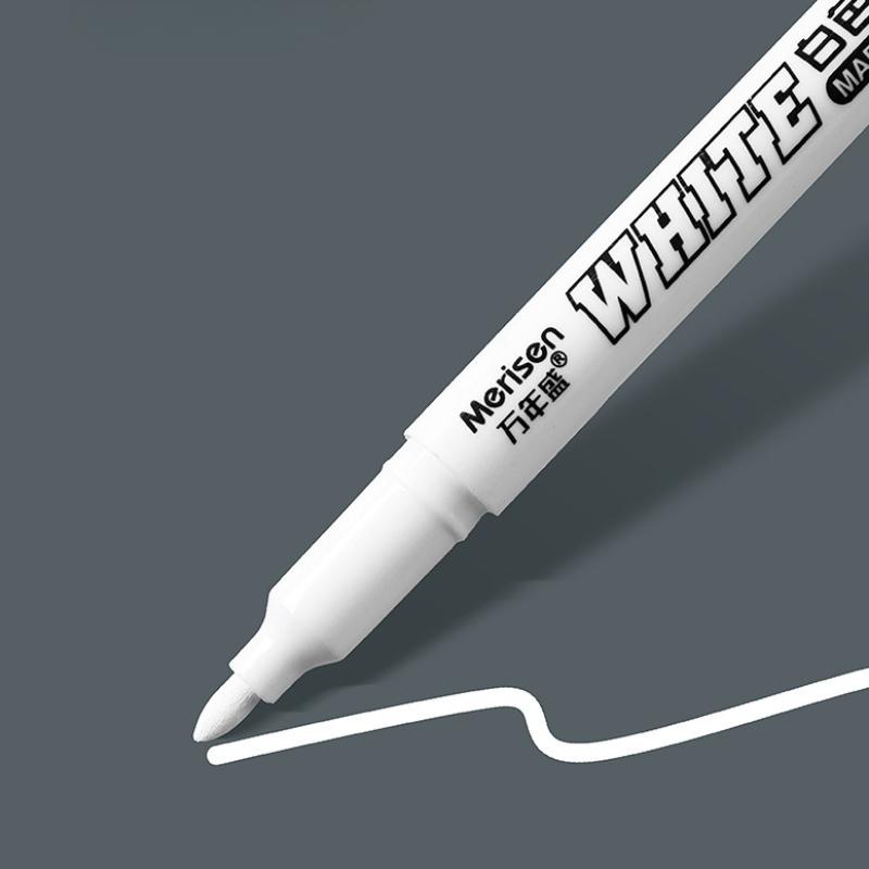 1 Pc White Marker Pen Paint Oily Waterproof Tire Painting Graffiti Pens