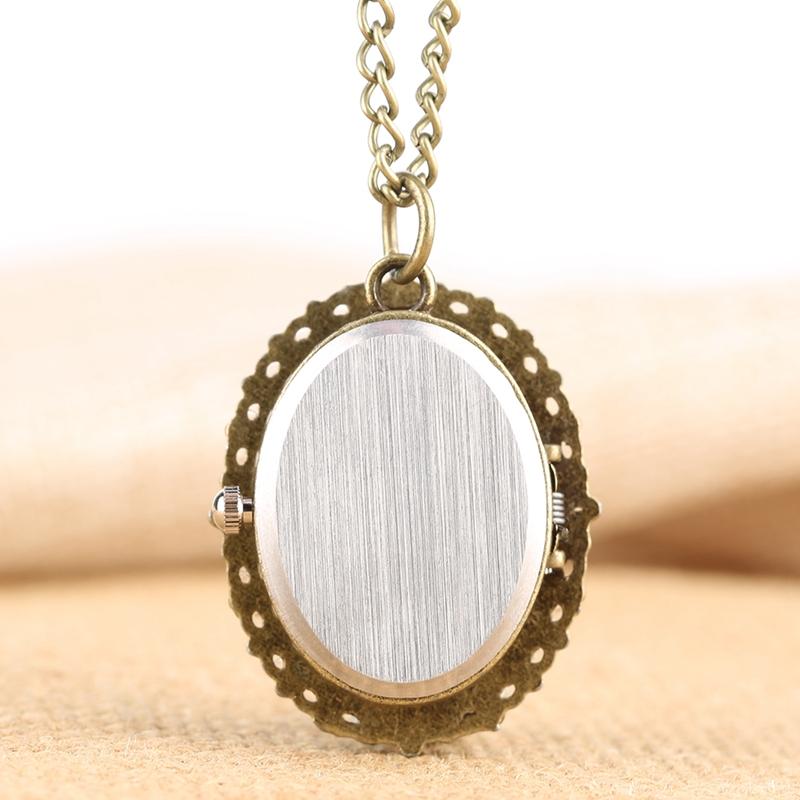 New 12 Constellation Astrology Oval Pocket Watch Unique Fluorescent Blue Zodiac Necklace Pendant Quartz Birthday Gift for Friend