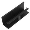 Wall Mount Toilet Paper Holder 2 Use Hotel Bathroom Tissue Waterproof with Storage Shelf Black