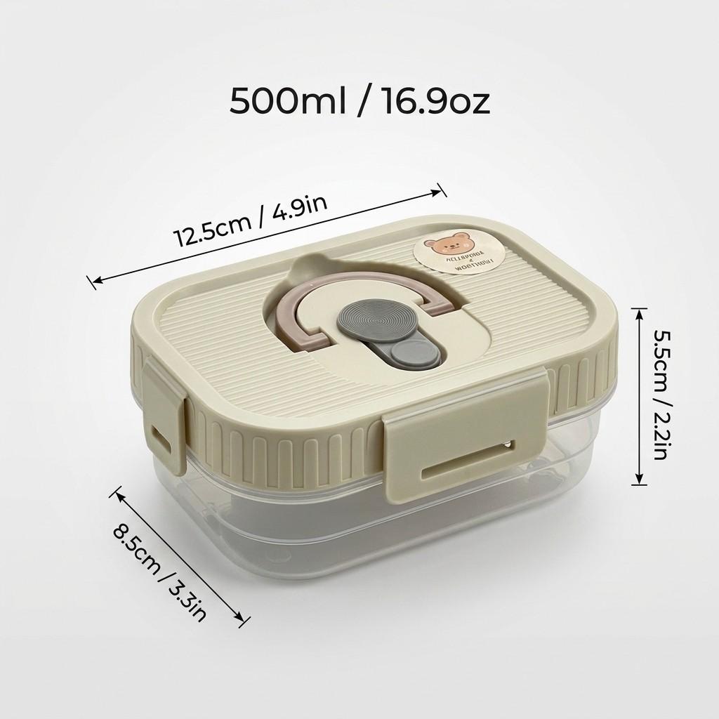 Plastic Sealed Preservation Box With Lid&Handle Stackable Meat Fresh-keeping Fruit Vegetable Storage Container Microwaveable