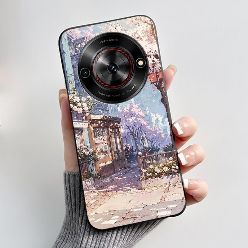 Чехол для телефона ZTE Blade A75 5G Z2357N Nubia Focus 5G Чехол Роскошный Дракон Милый Крутой Мальчики Девочки Черный Мягкий ТПУ Задняя Крышка