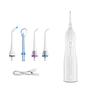 Og'iz irrigatori suv flosseri portativ tish tozalagich 300 ml suv idishi tish tozalagich USB orqali quvvatlanuvchi suv o'tkazmaydigan oq