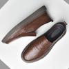 Fashion Comfortable Sports Walking Shoes Comfortable Breathable Men's Flats Genuine Leather Mens Loafers Business Casual Driving Shoes