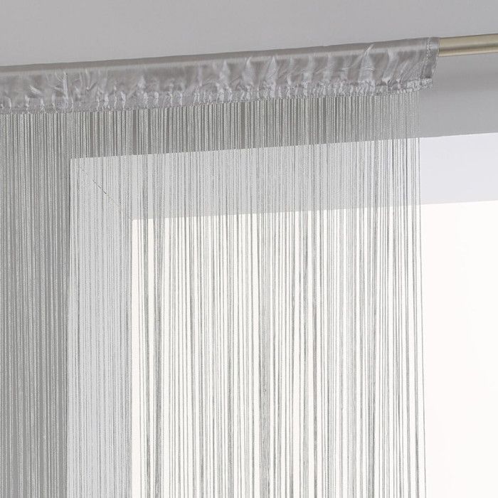Wire Curtain 90 X 200 Cm Atmosphéra - Gray