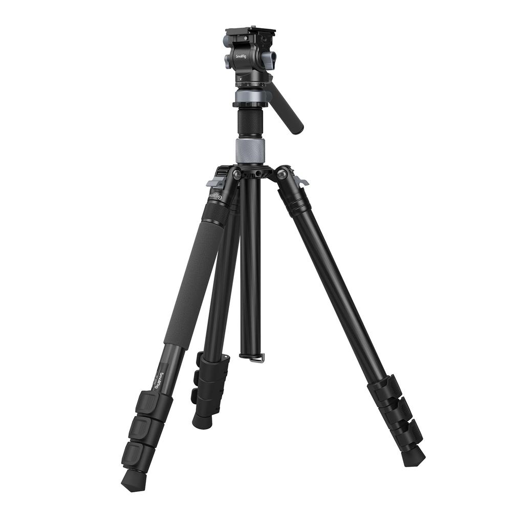 Штатив SmallRig Travel Tripod для камеры, штатив для фотосъемки, штатив для видеосъемки, комплект из углеродного волокна, с быстросъемной чашей для выравнивания жидкости и центром