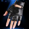 Кожаные перчатки без пальцев, открывающие пальцы, для клубных выступлений, женские, панк, не мейнстримные, из ПУ кожи, для уличных танцев