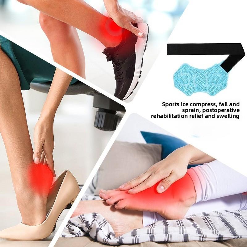 Ankle Support Ice Cap Reusable Gel Cold Therapy Stents To Relieve Swelling and Pain