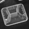 Disposable 4-Compartment Plastic Meal Boxes
