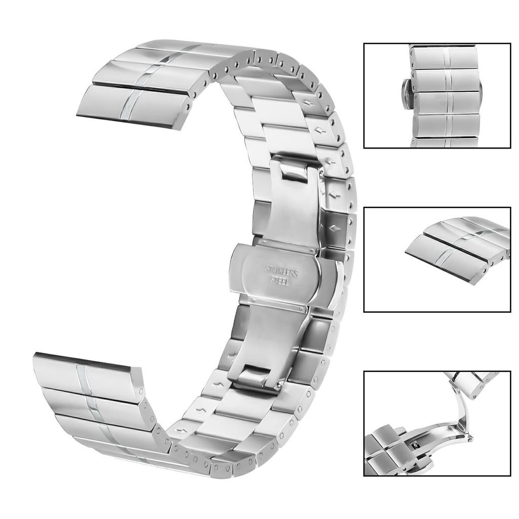 For Xiaomi Haylou RT2 LS10 Wrist Band Stainless Steel Watch Strap