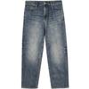 JACK&JONES Men's Washed Loose Wide-Leg Jeans