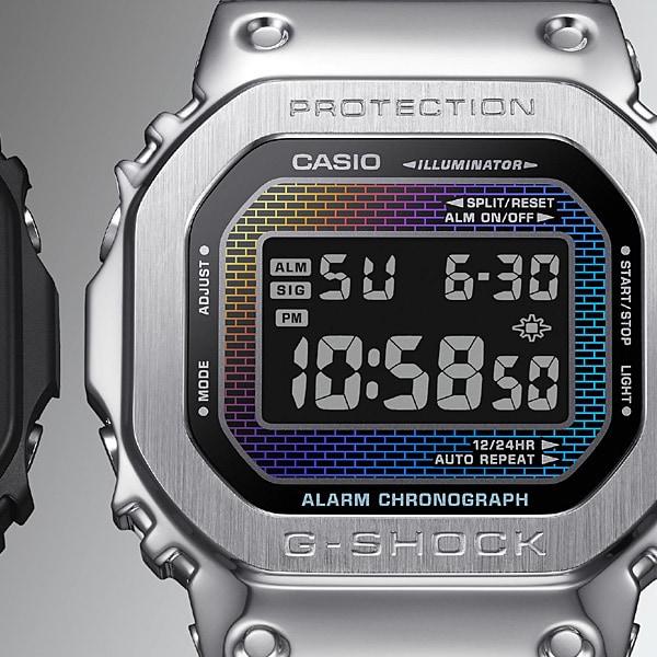 Casio Мужские часы G-SHOCK GM-5600RW-1JF [G-SHOCK Brick Pattern Design] Square Watch Black Digital