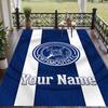 Custom Text Printed Rug Portsmouth FC Non Slip Floor Carpet For Home Room Decor