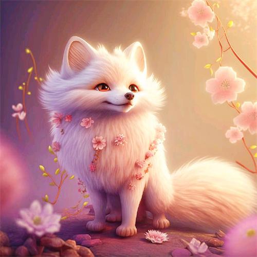 Алмазная картина Полная вышивка Лиса Мультфильм Домашний декор Вышивка Мозаика Животное Цветок Вышивка крестом Кристалл Настенное искусство