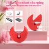 Wireless Remote Control Nipple Clamps Vibrator 10 Frequency Vibration Stimulation Silicone Adult Toy Red Pair USB Charging