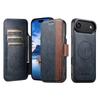 Магнитный кожаный чехол-книжка для iPhone 17 Pro Max/Samsung S25U с беспроводной зарядкой