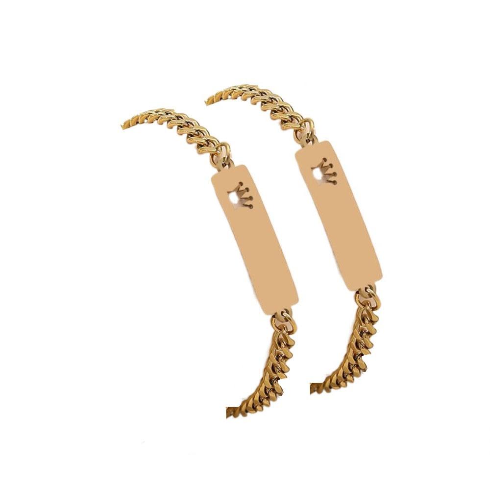 Stainless Steel Stainless Steel Bracelet Adjustable Star Sun Heart Cutout Bracelet Female