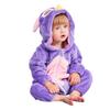 Pajamas Easter Rabbit Baby Rompers Winter Hooded Flannel Sleepwear Toddler Infant Animal Pyjamas Girls Boys Clothes