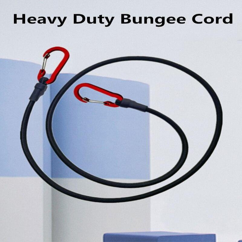 Прочный эластичный bungee-шнур с карабинами, устойчивыми к царапинам, подходит для крепления каяка, велосипеда, палатки, тента
