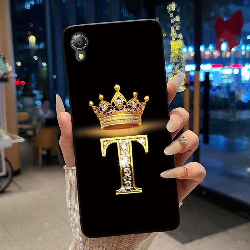 Cute New Design Crown Letter Shockproof Soft Phone Case For Asus ZenFone Live (L1) ZA550KL Bumper Silicone Black Case Cover