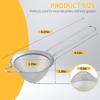 Japanese Style Stainless Steel Soy Milk Filter Fine Mesh Strainer Home Juice Extractor Residue Separator Kitchen Small Colander