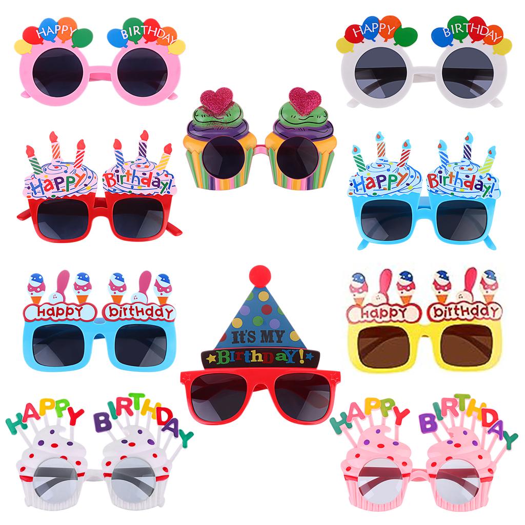 10 Pairs Birthday Party Sunglasses Funny Photo Props Sunglasses Happy Birthday Party Novelty Sunglasses For Kids Adults Birthday