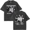 Chase Atlantic Lost In Europe and UK Tour 2025 Album Vintage Washed T Shirts Men Hip Hop Gothic Short Sleeve T-shirts Streetwear