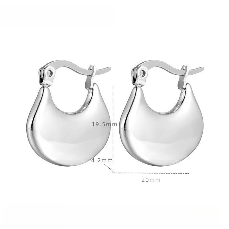 Personalized Fan-shaped Ginkgo Biloba Earrings, Women's Simple Fashion Metal Sense Ear Buckle Niche Design Sense