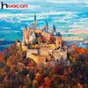 HUACAN Cross Stitch Diamond Embroidery Scenic "Autumn Swan Castle" Patterns DIY 5D Diamond Painting Mosaic