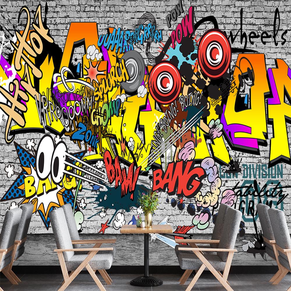3d Граффити Обои Для Стен Уличное Граффити 3d Фреска Спальня Гостиная Коридор Фреска Обои