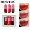Fit Colors Lip Bonding Pearl Light, Fine Flash, Moisturizing Temperature Control Temperature Control Color Change Lip Gloss Liquid Liquid Suite Box