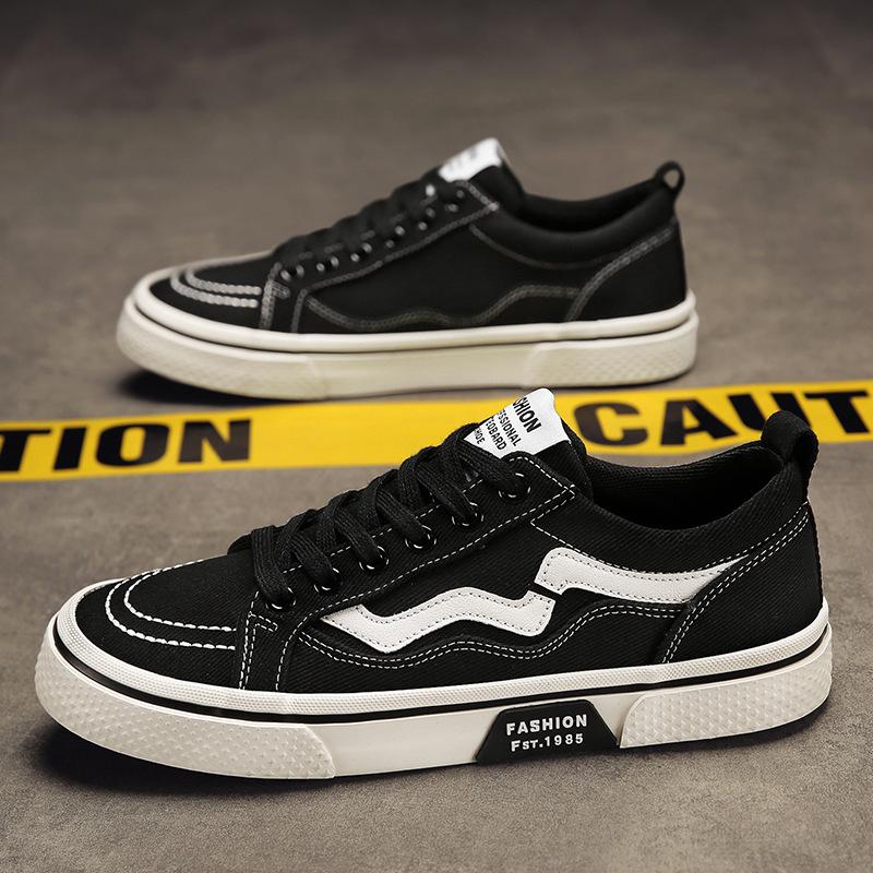 Весенние дышащие парусиновые туфли, новые высокие повседневные туфли, мужские универсальные туфли на шнуровке с мягкой подошвой, мужские туфли на плоской подошве