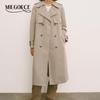 MIEGOFCE 2024 Новый женский тренчкот Повседневный Ветровка Двубортный Длинные ветровки Длинный рукав Модная весенняя верхняя одежда F25002