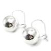 [I4206] - Silver 'Balls' Silver Earrings (rhodium-plated) - 12 Mm (whole Ball)
