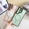 Матовый Чехол Color Collision для Magsafe из Мягкого Силикона для Samsung Galaxy S26 S25 S24 S23 Ultra S26 Plus с Магнитной Задней Крышкой