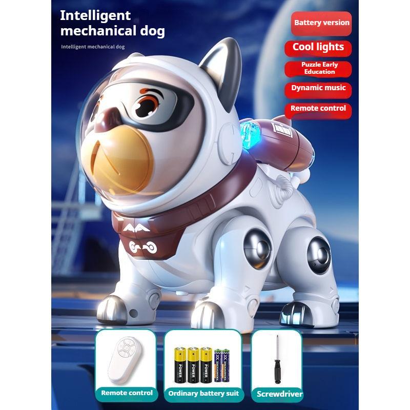Интеллектуальная роботизированная собака может лаять, имитировать пение и танцы, электрическая игрушка, детская механическая ходячая игрушка для щенков