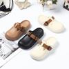 Women's Summer Simple Slippers Lightweight Single Shoes To Wear Retro Platform Sandals